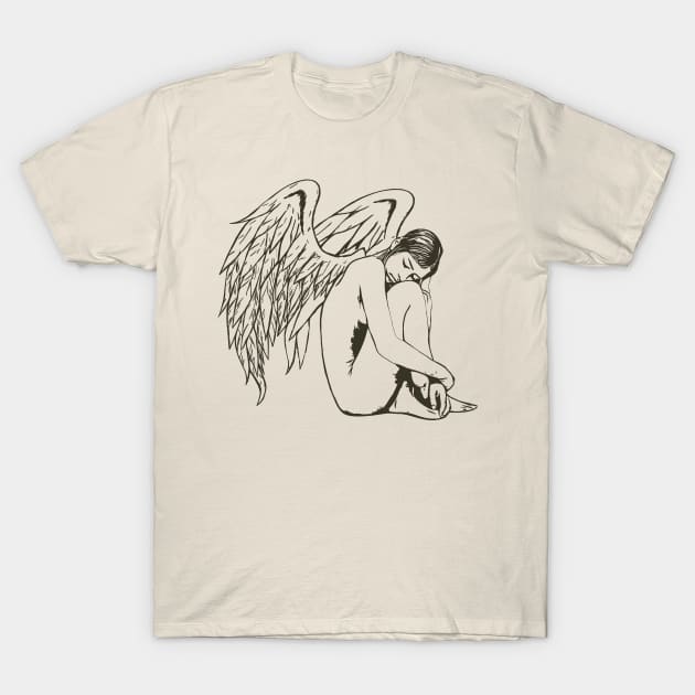 Sleeping Angel T-Shirt by dankdesigns